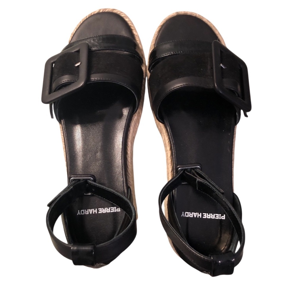 Pierre Hardy Espadrilles with Black Suede & Leather Accents Size 7/37 Designer